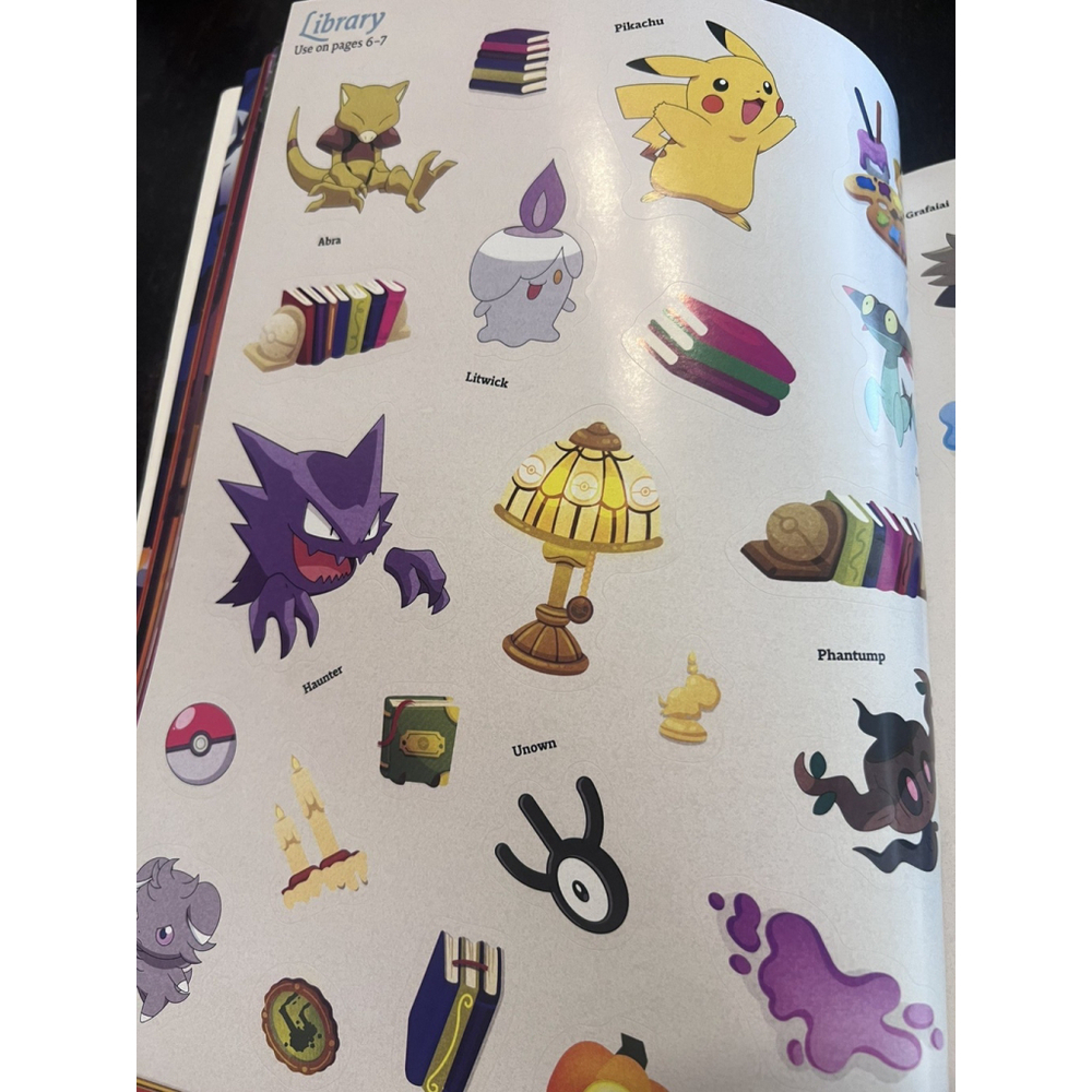 Pokémon Official Halloween Sticker Book 700+ Stickers Gengar Pikachu NEW - Picture 6 of 6